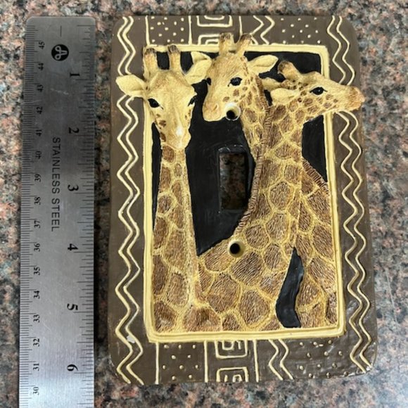 Ceramic composite Giraffe switch plate cover - Picture 2 of 6